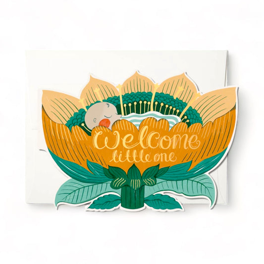 Welcome Little One - Greeting Card - Hella Kitsch