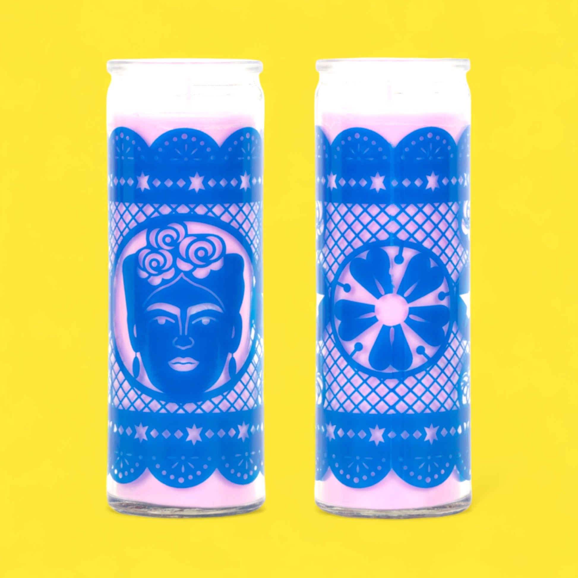 Frida Papel Picado Glass Candle - Hella Kitsch