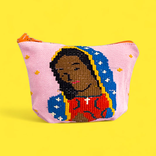 Our Lady Guadalupe Pouch - Pink