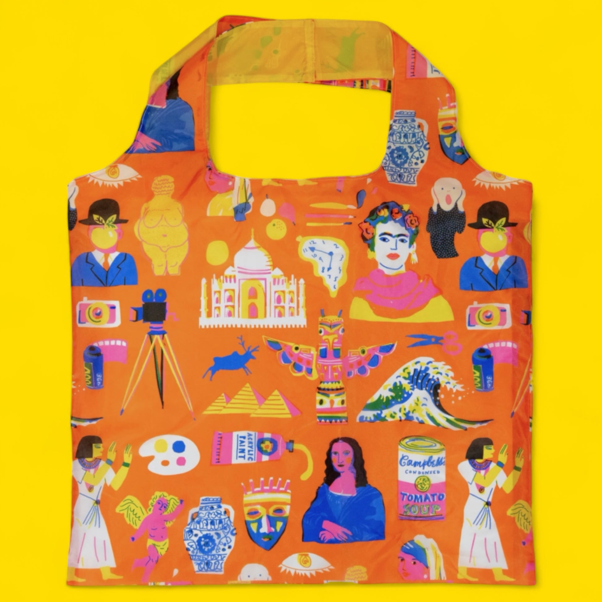 Art History Foldable Shopping Sack by the Printed Peanut Hella