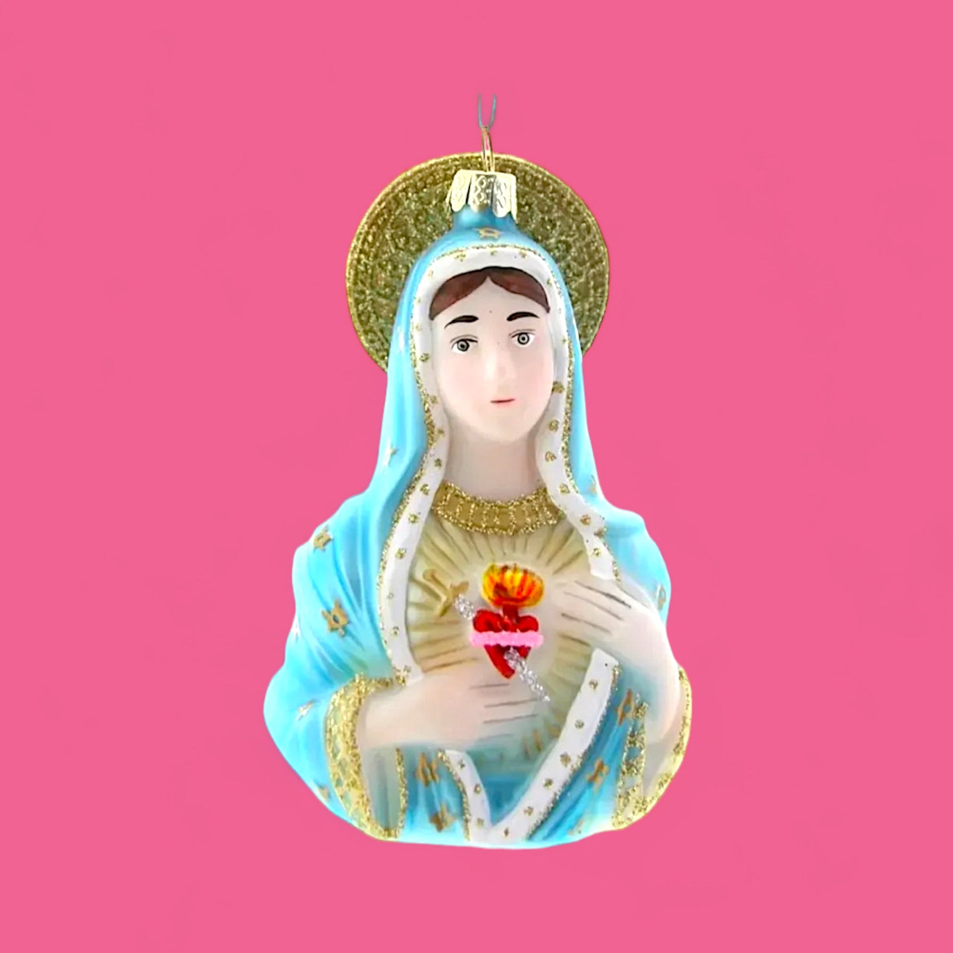 Sacred Heart Mary Ornament - Hella Kitsch