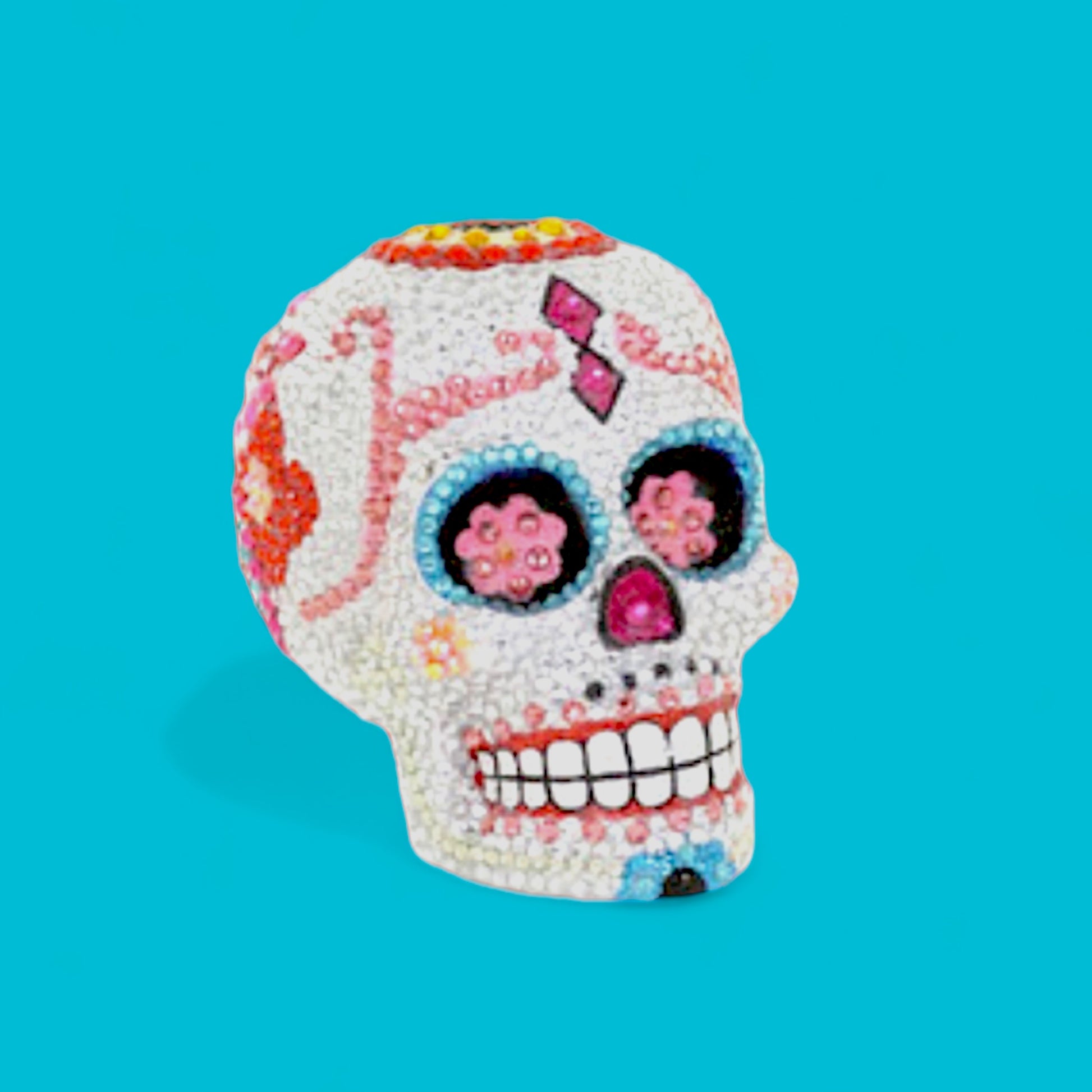 Bejeweled Sugar Skull - Hella Kitsch