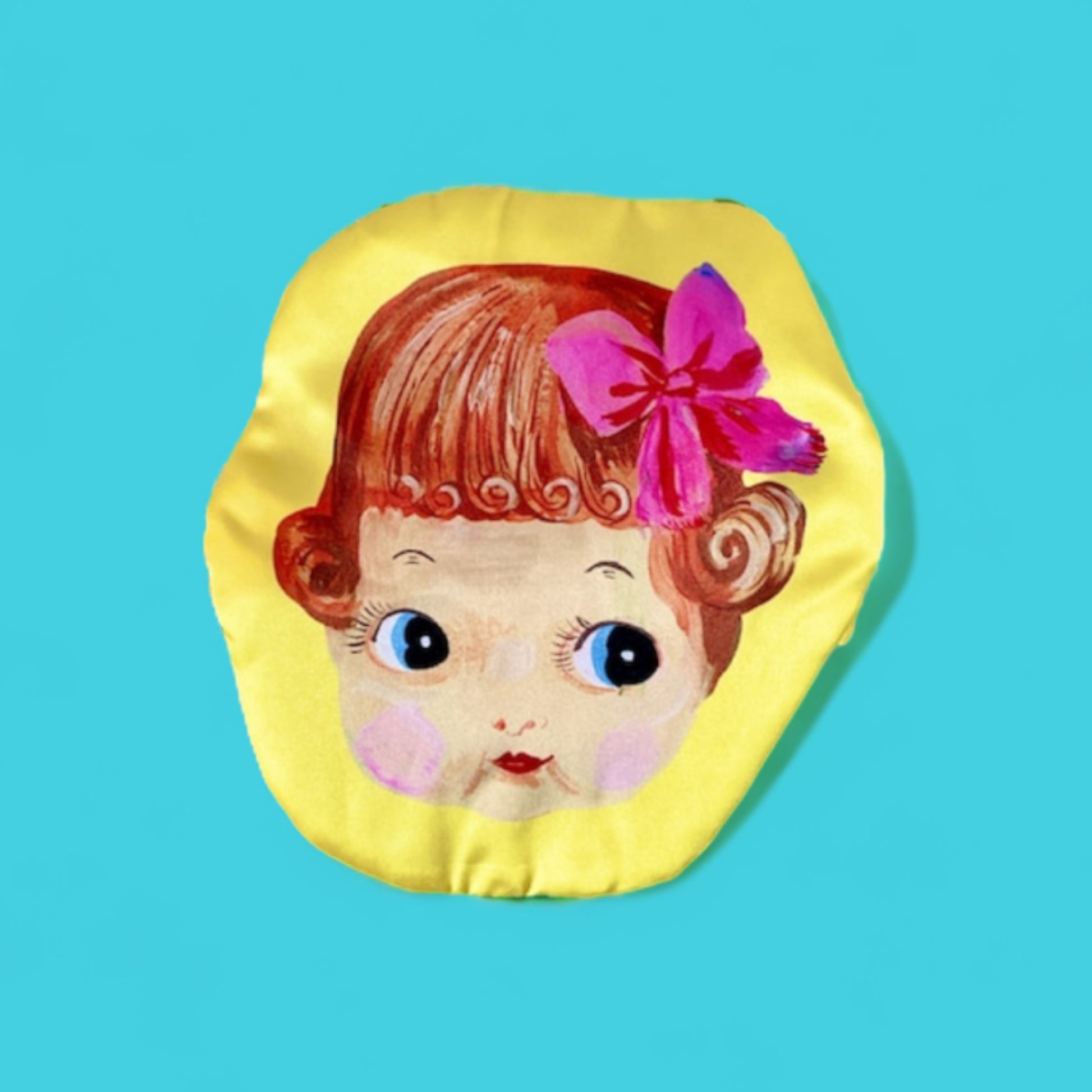 Nathalie Lete Doll Face Zipper Pouch - Hella Kitsch