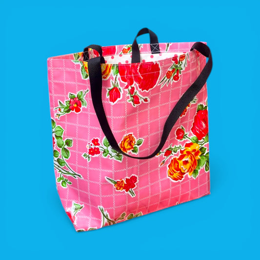 Large Oilcloth Shopper - Rosegall