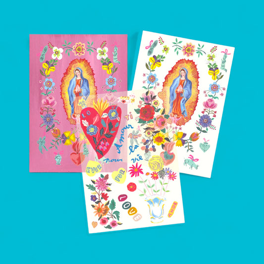 Iron-on Transfer Greeting Card - Souvenirs of Mexico