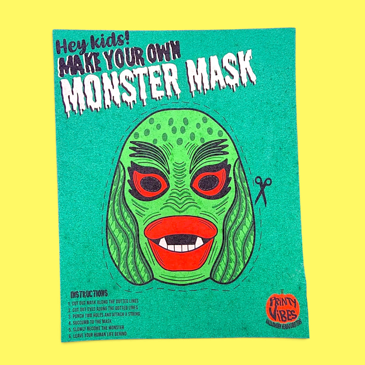 Make Your Own Classic Monster Mask
