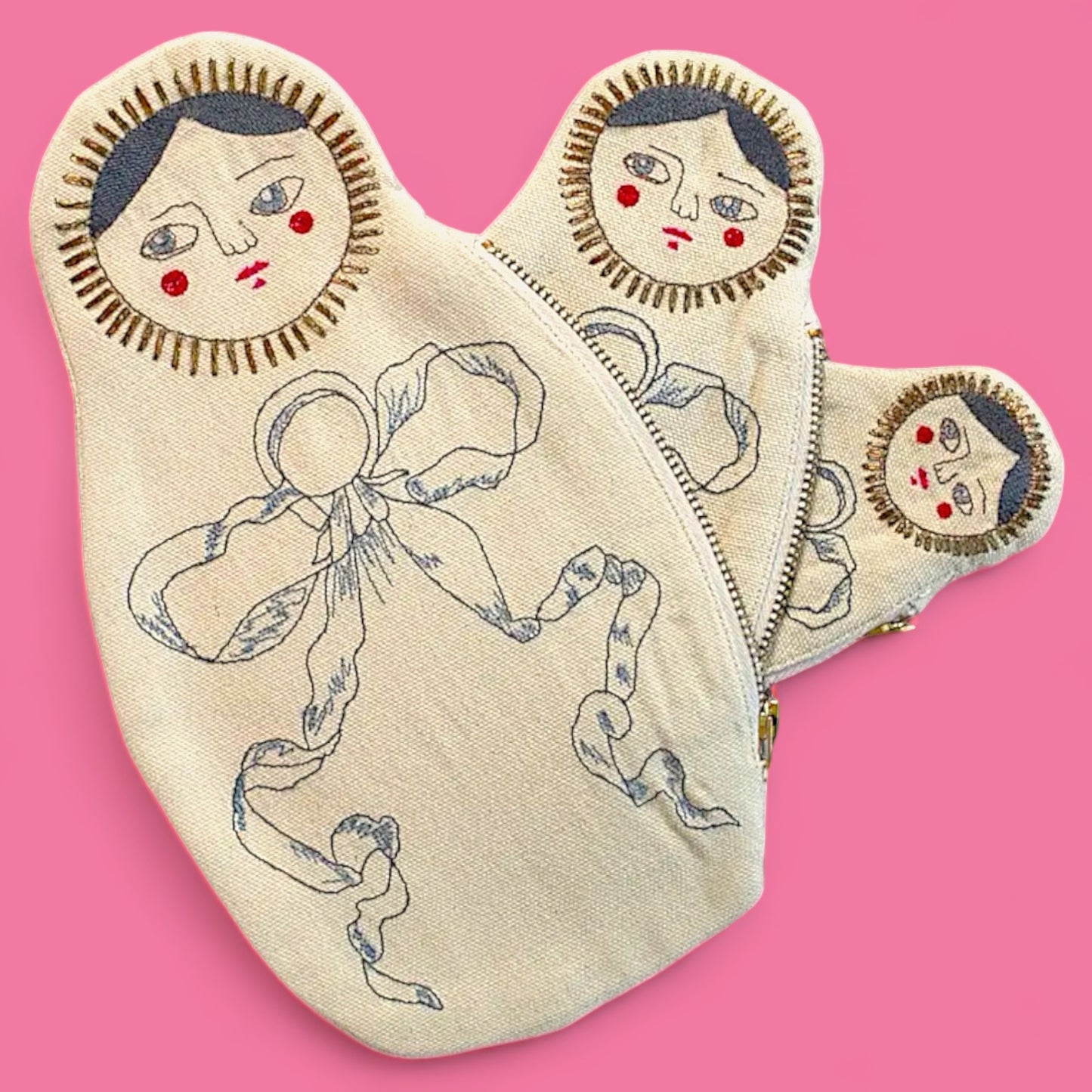 Matryoshka Nesting Zipper Pouches - Hella Kitsch