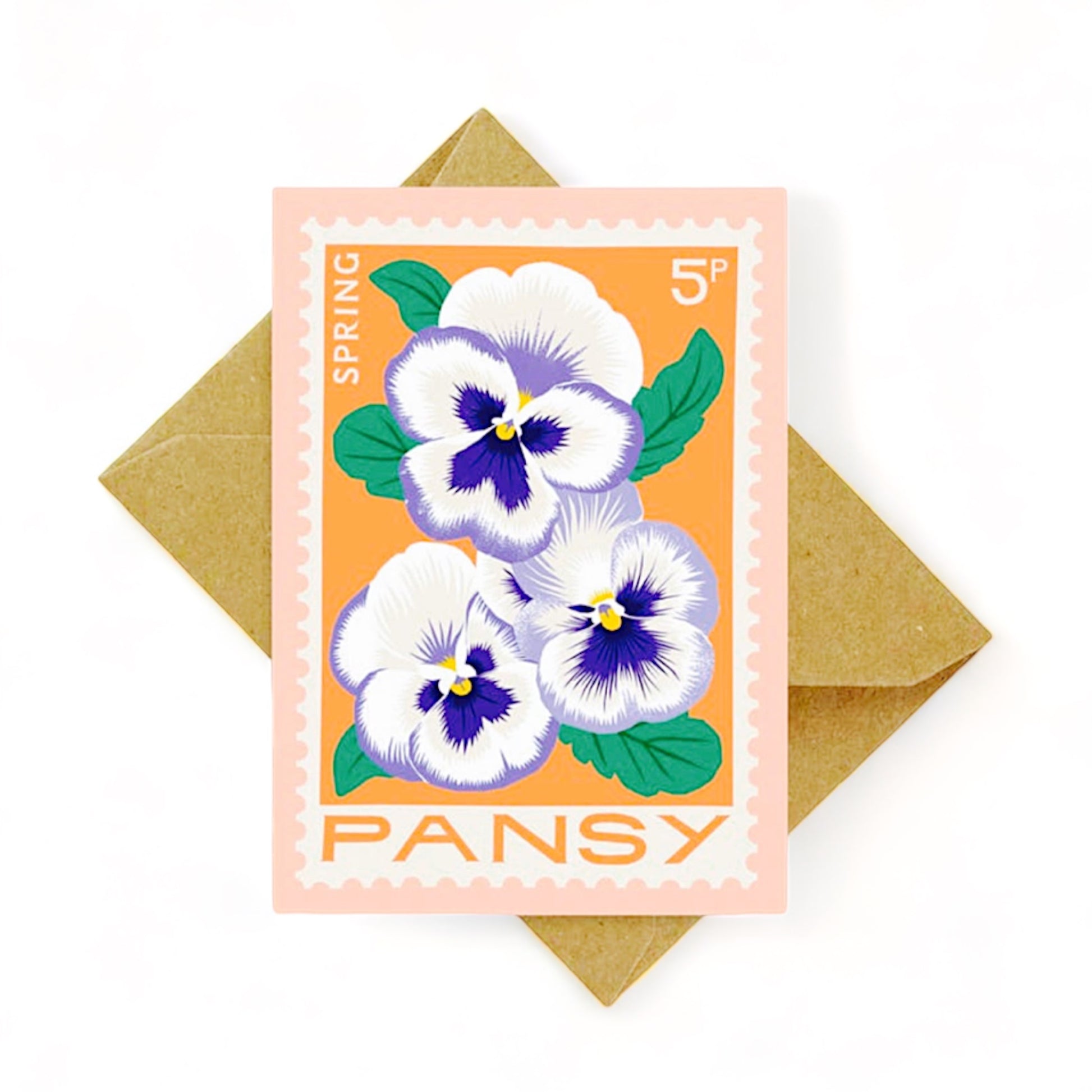 Pansy Mini Greeting Card - Hella Kitsch