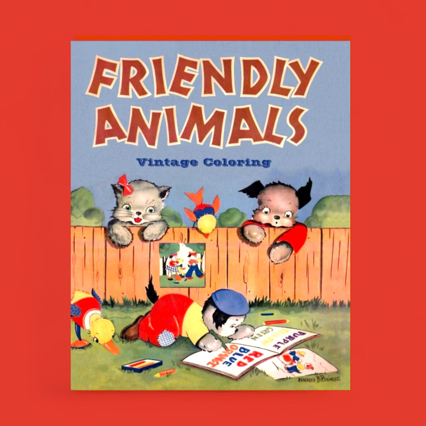 Friendly Animals Coloring Book - Hella Kitsch