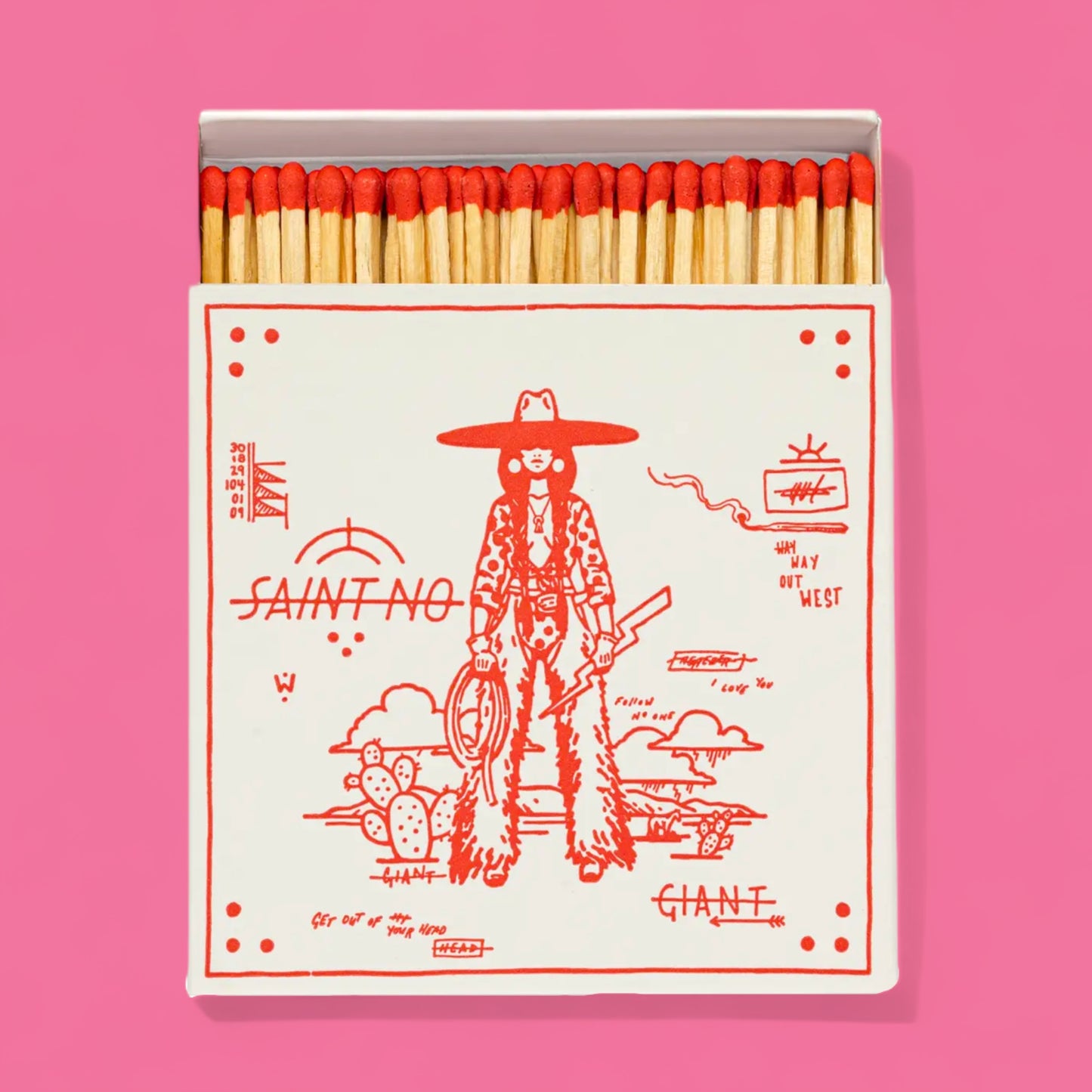 Saint No - Lightning Bolt Safety Matches - Hella Kitsch