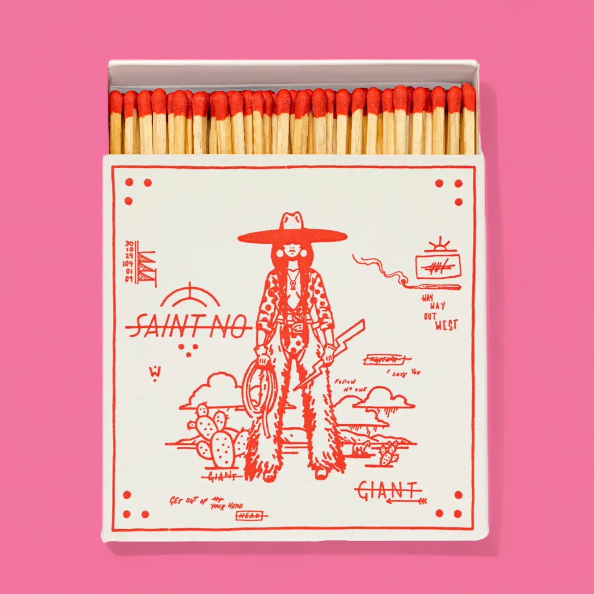 Saint No - Lightning Bolt Safety Matches - Hella Kitsch