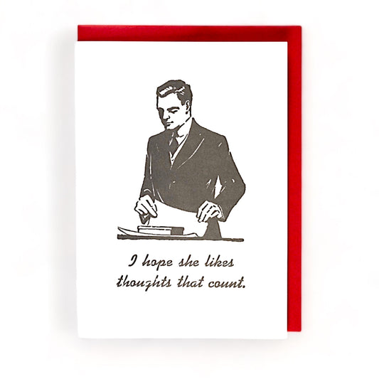 Thoughts That Count - Greeting Card - Hella Kitsch