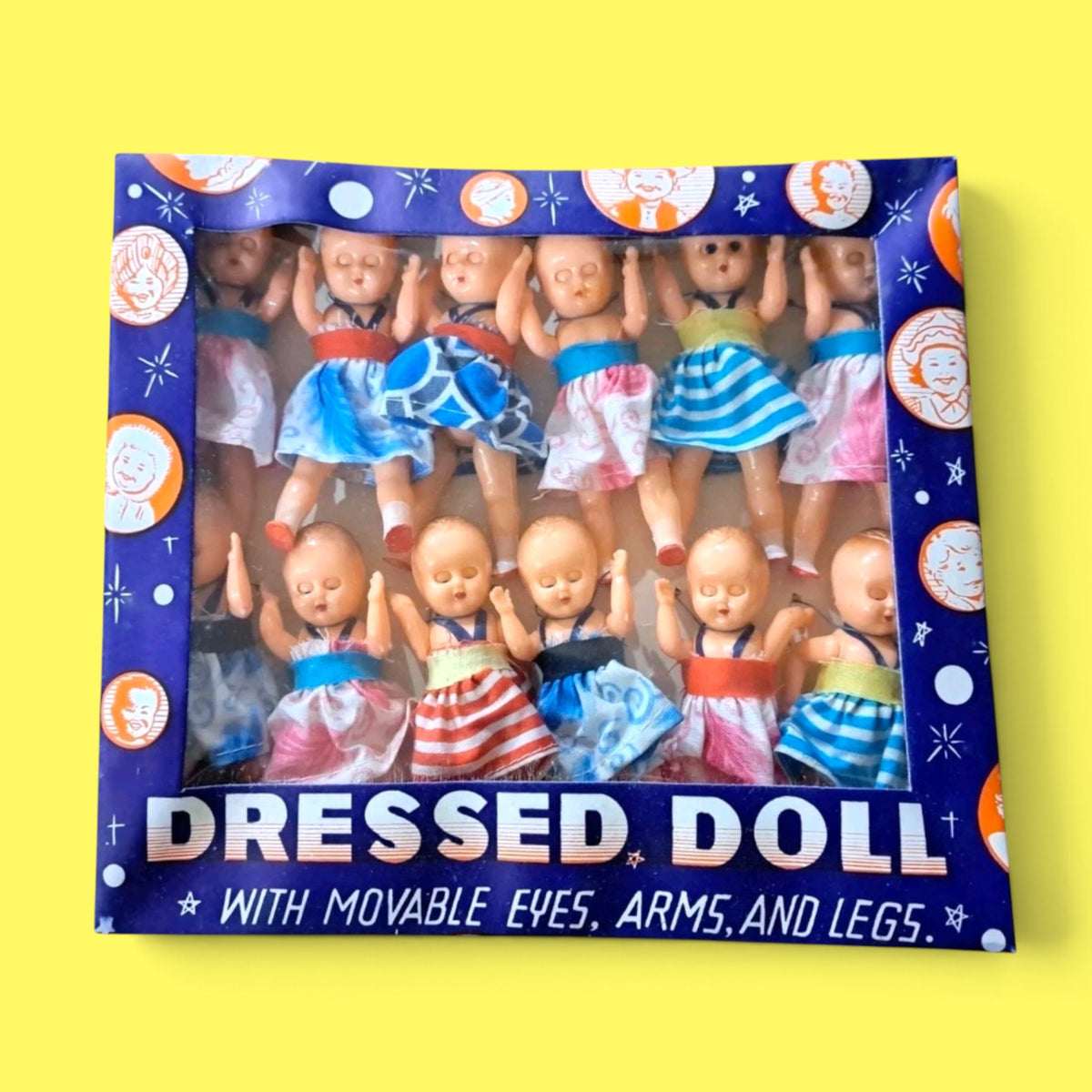Vintage 1950’s Sleepy-eye 3” Dolls