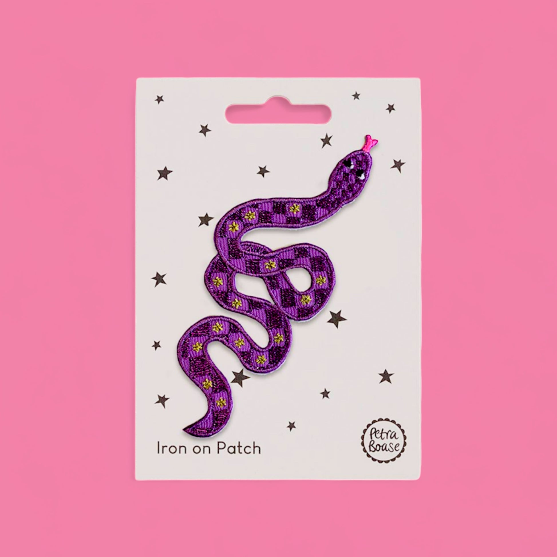 Embroidered Iron-On Patch - Snake - Hella Kitsch