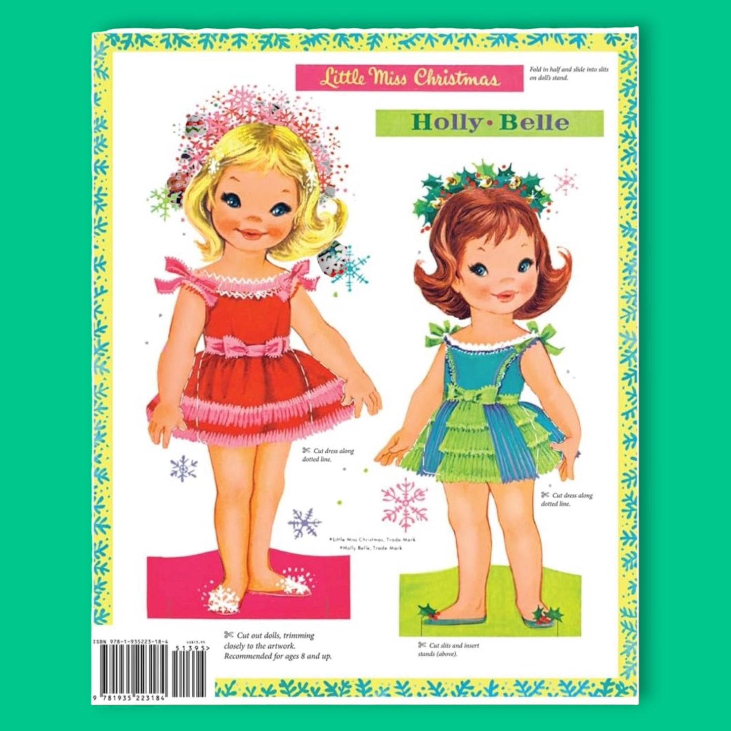 Little Miss Christmas & Holly Belle Reproduction Paper Dolls - Hella Kitsch