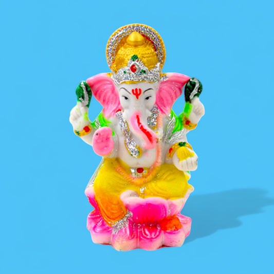 Vibrant Lord Ganesh Statue - Hella Kitsch
