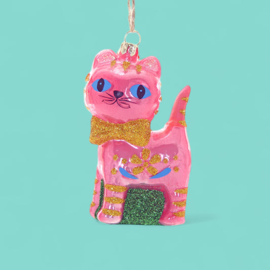 Cody Foster - Retro Kitty Christmas Ornament