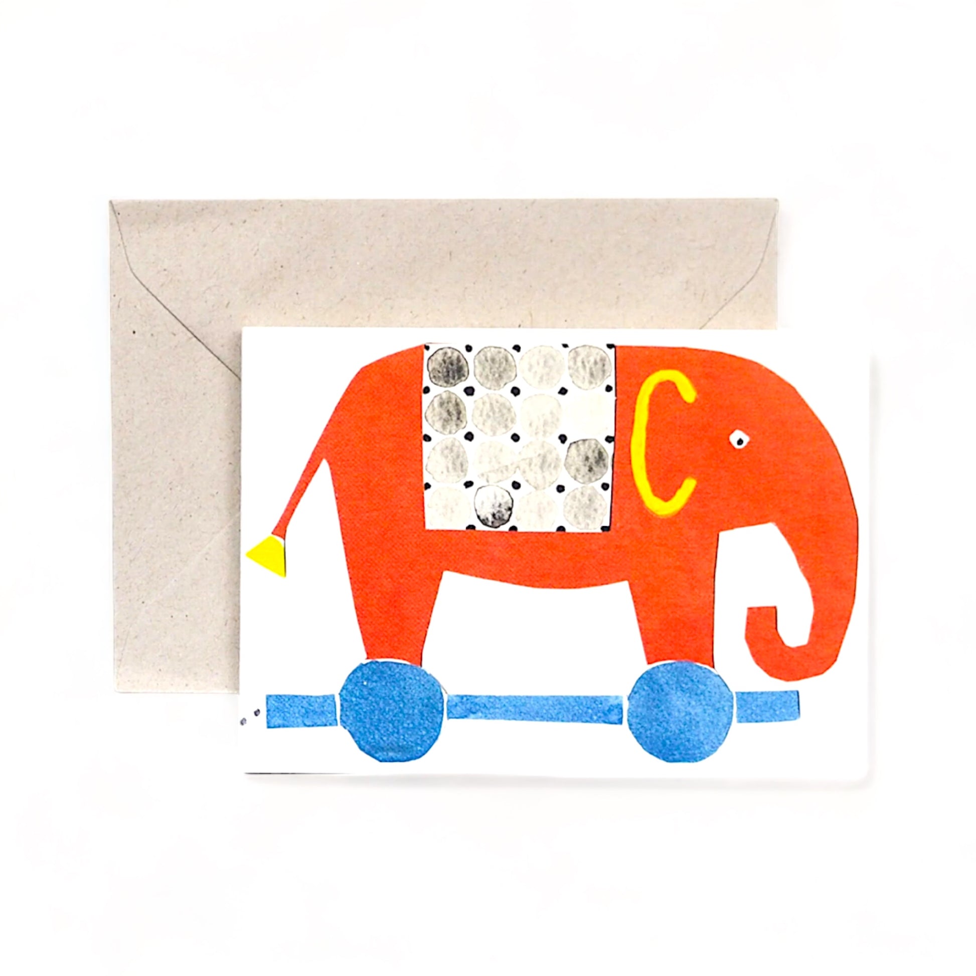 Elephant Train - Greeting Card - Hella Kitsch