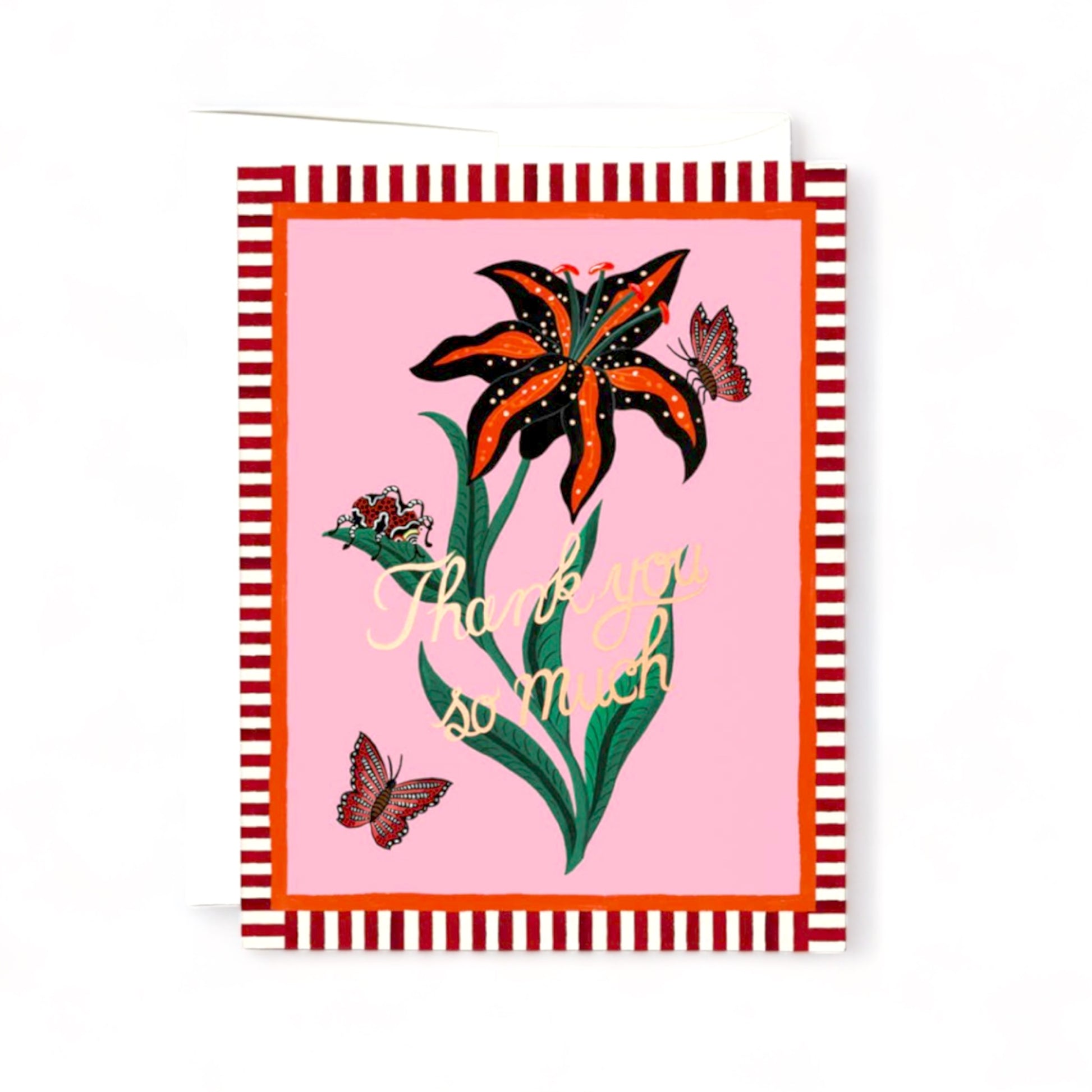 Tiger Lily Thank You - Greeting Card - Hella Kitsch