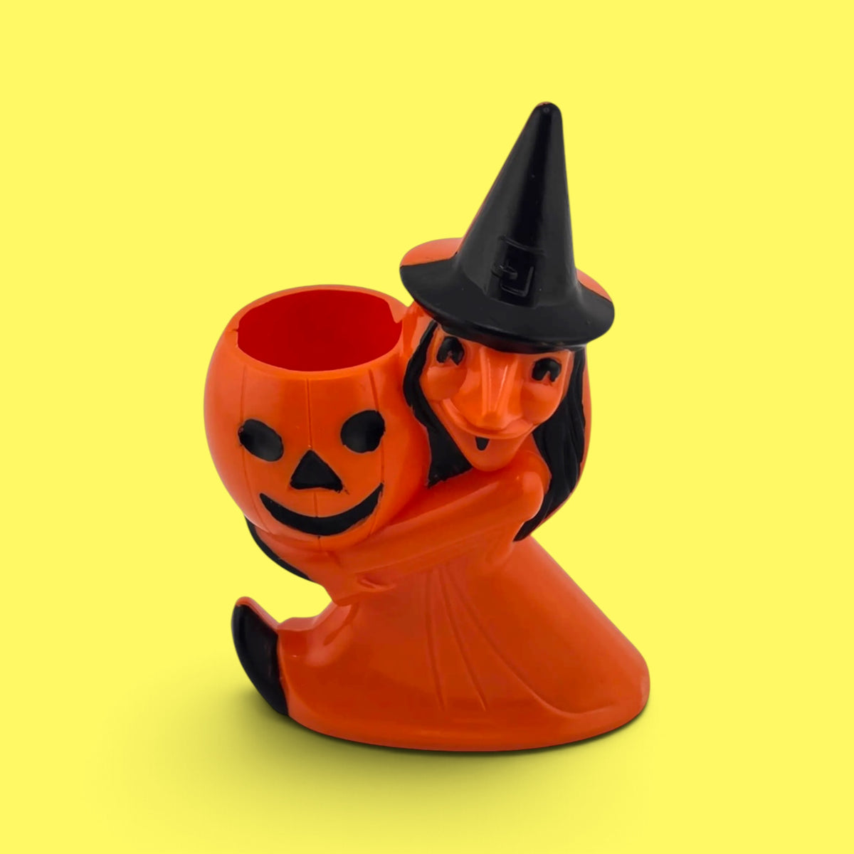 Retro Inspired 1950’s Witch/Jack O’ Lantern Candy Holder