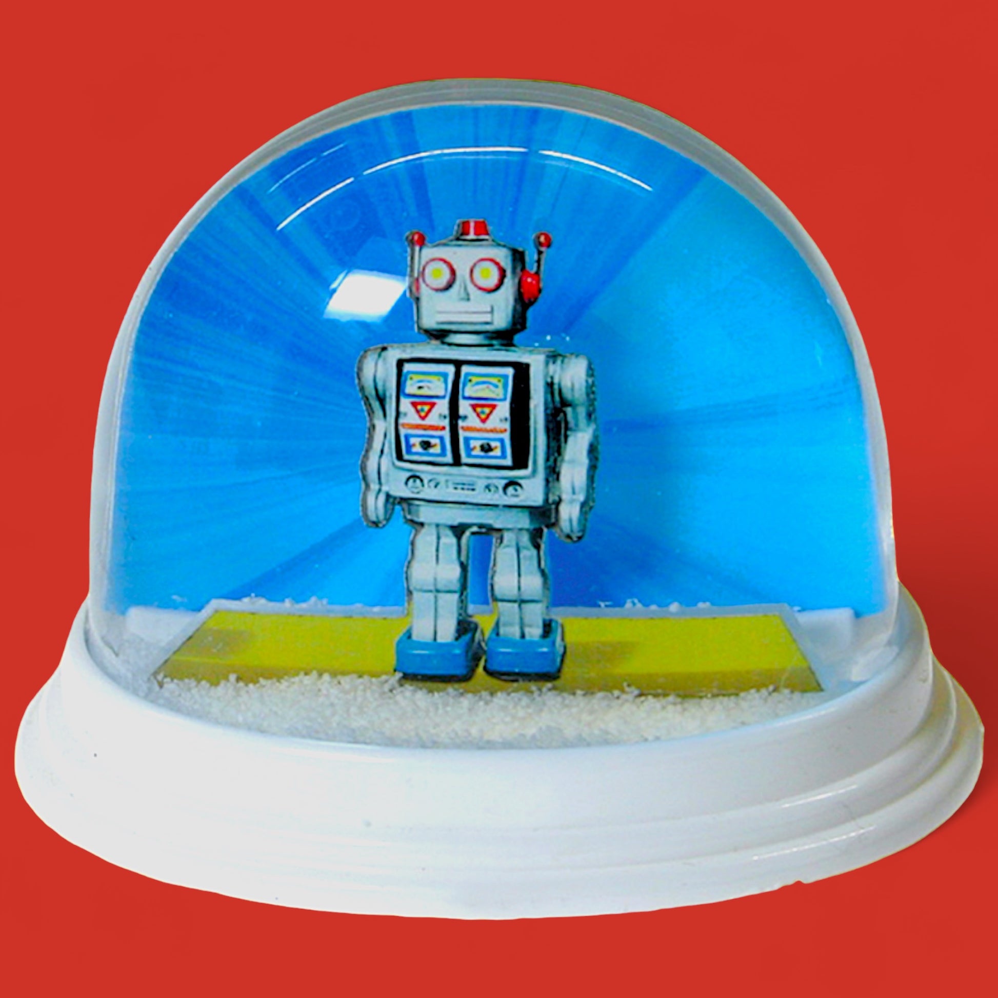 Toy Robot Retro Snow Globe - Hella Kitsch