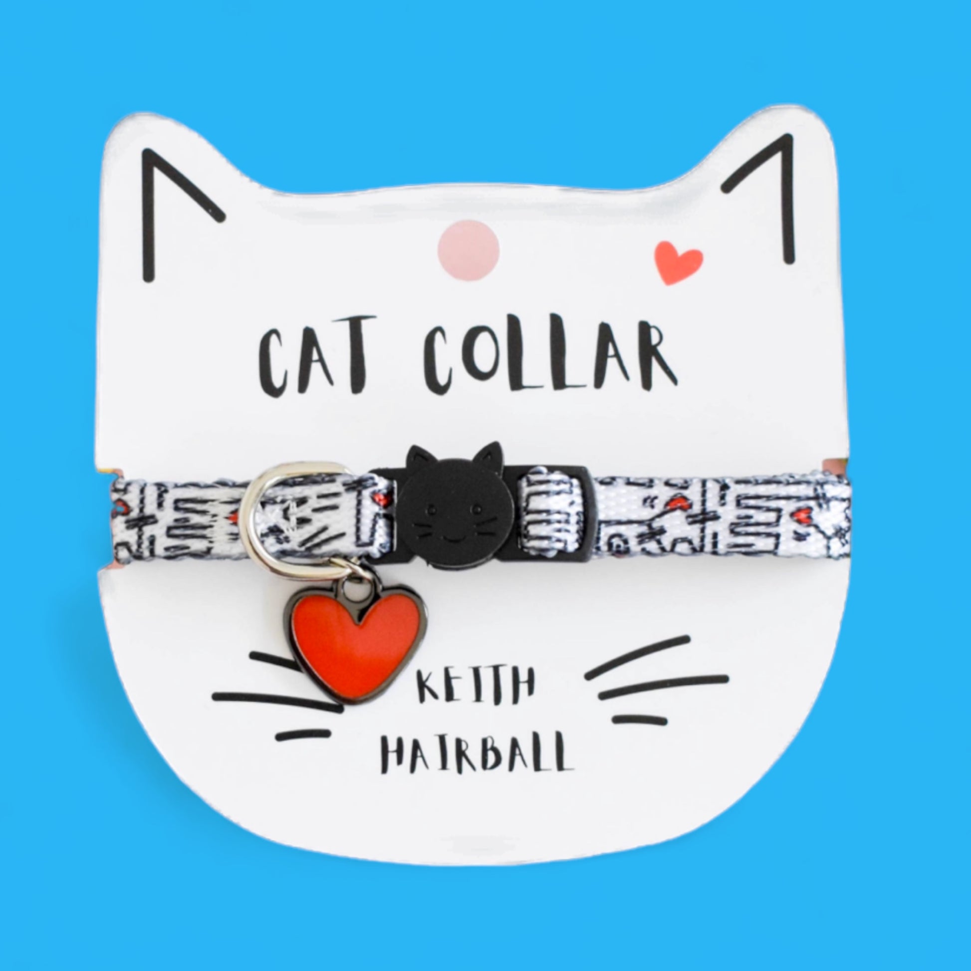 Keith Hairball Artist Cat Collar - Hella Kitsch
