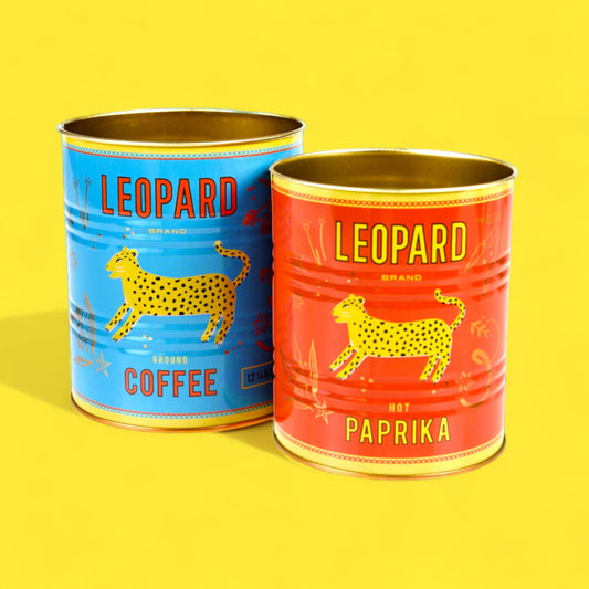 Leopard Storage Tin Set - Hella Kitsch