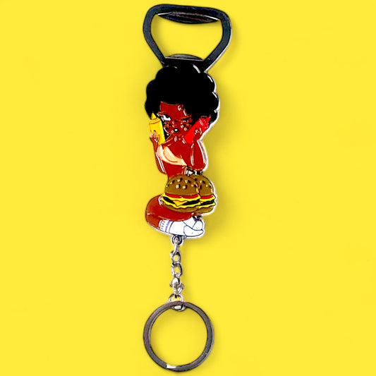 Suns Out, Buns Out Keychain - Hella Kitsch