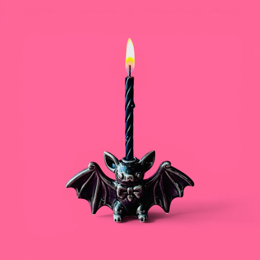 Ceramic Bat Birthday Candle Holder