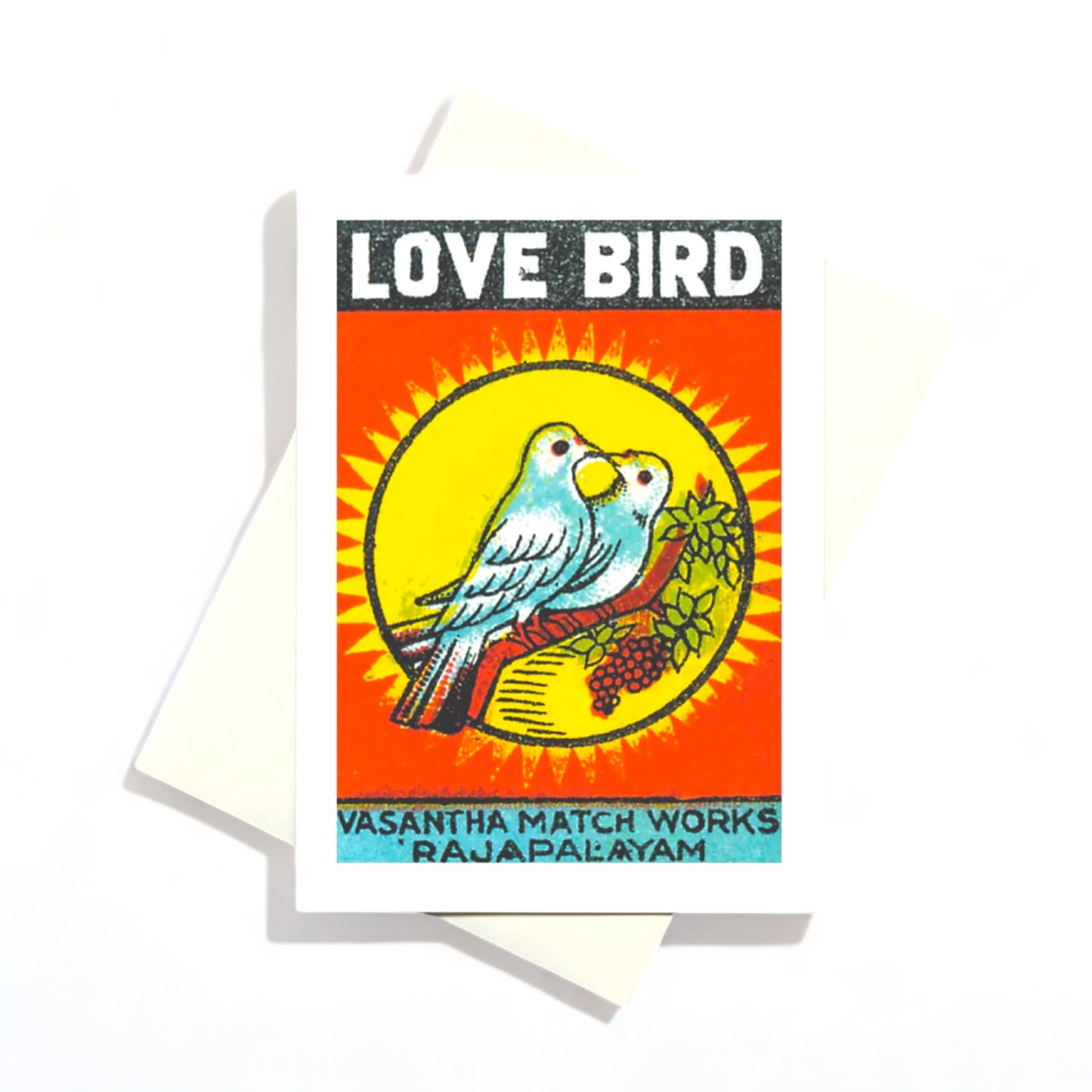 Love Bird Safety Matches - Greeting Card