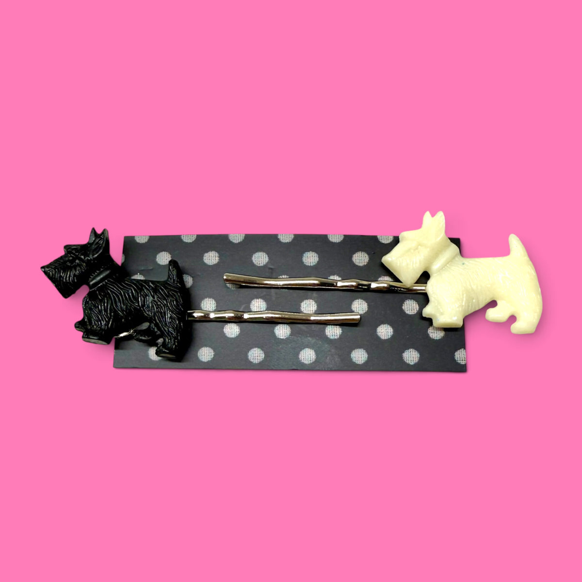 Retro Jarvis Scottie Dog Hair Slides