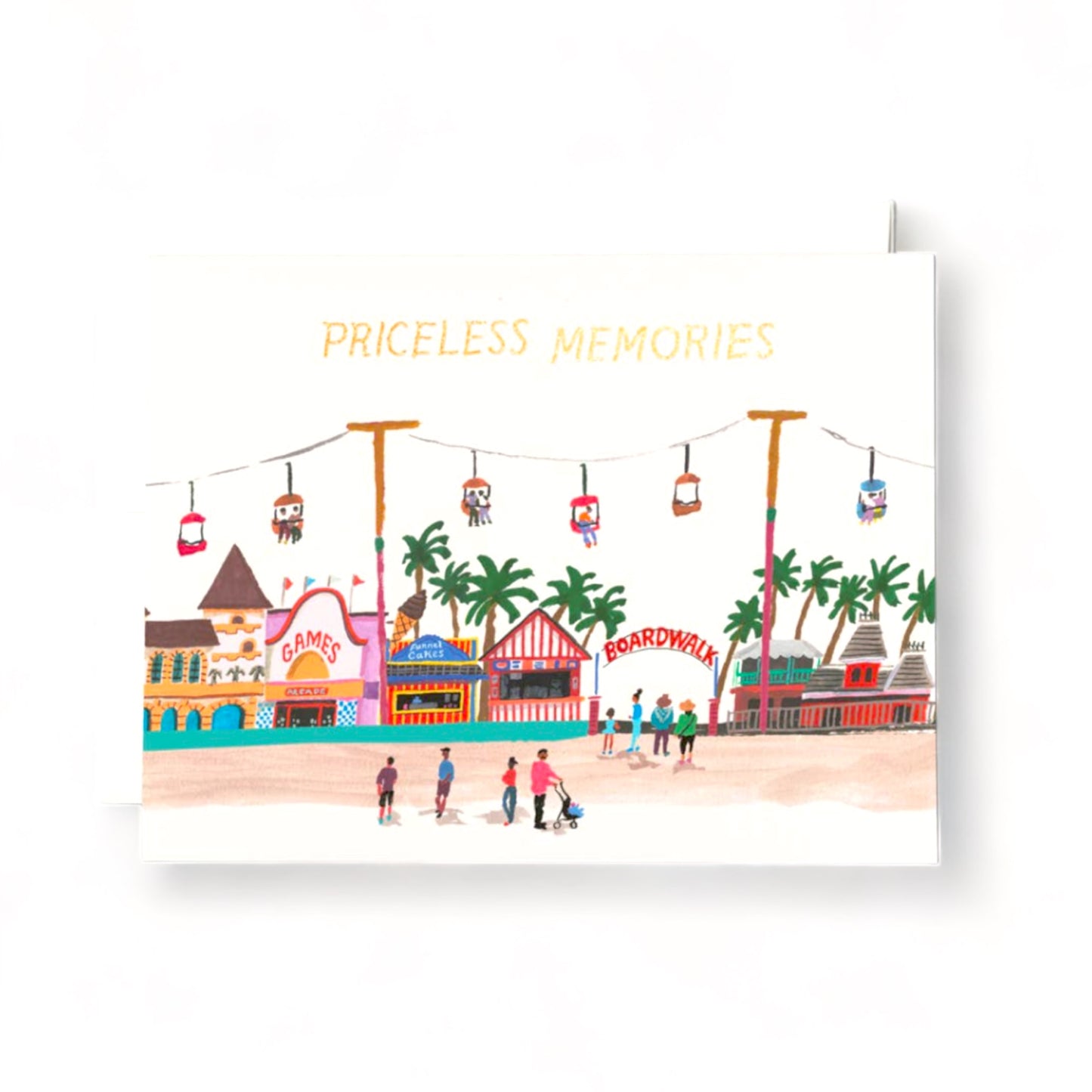 Santa Cruz Boardwalk Memories - Greeting Card