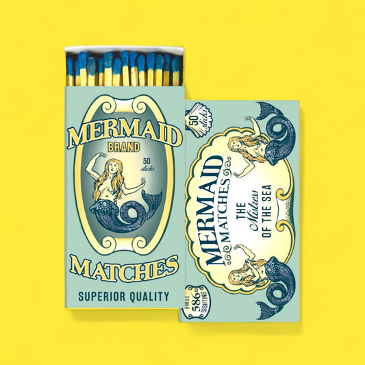 Boxed Safety Matches - Mermaid - Hella Kitsch