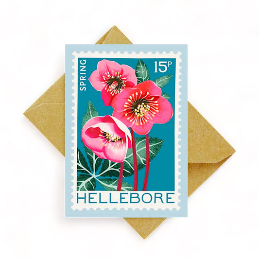 Hellebore Mini Greeting Card