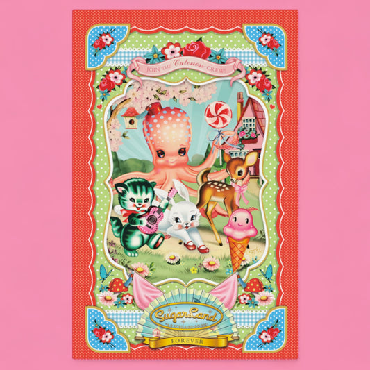 Sugarland Cuteness Crew” Plush Blanket - Hella Kitsch