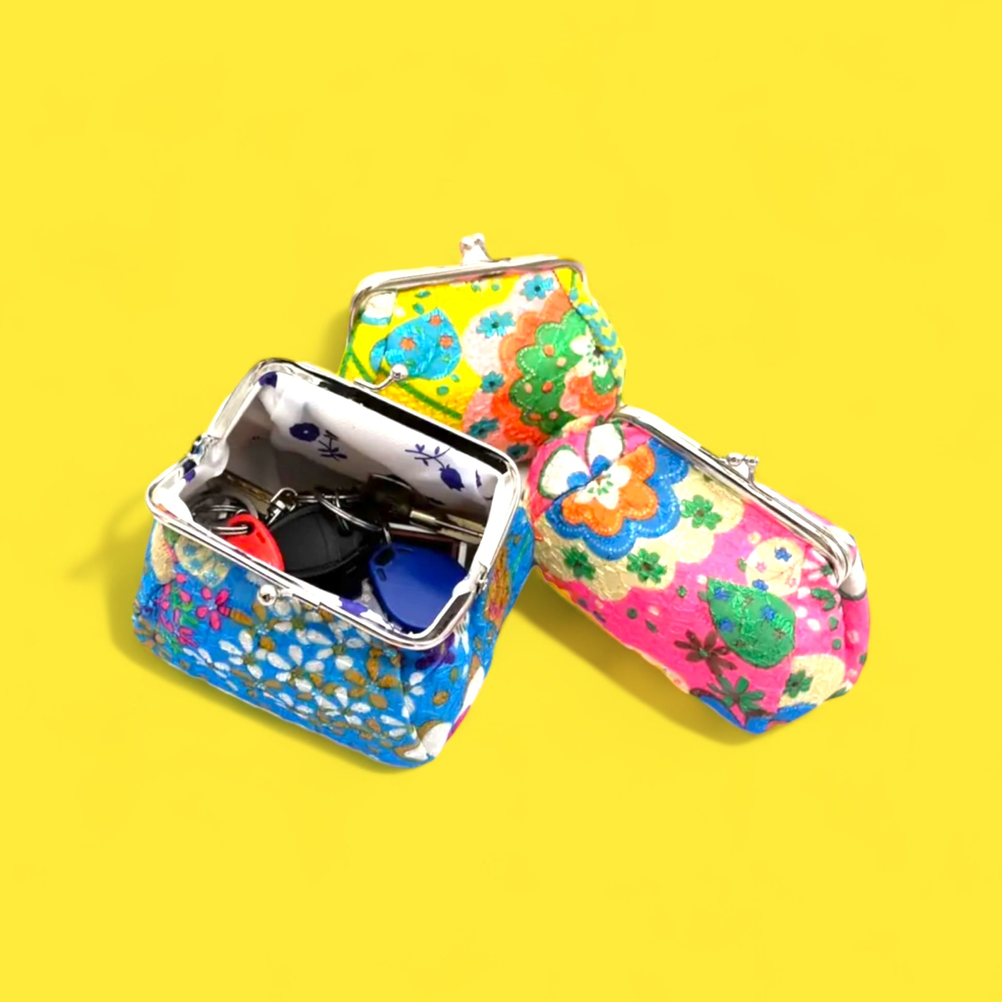 Japanese Flower Power Coin Purse - Hella Kitsch