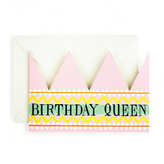Birthday Queen Crown - Greeting Card