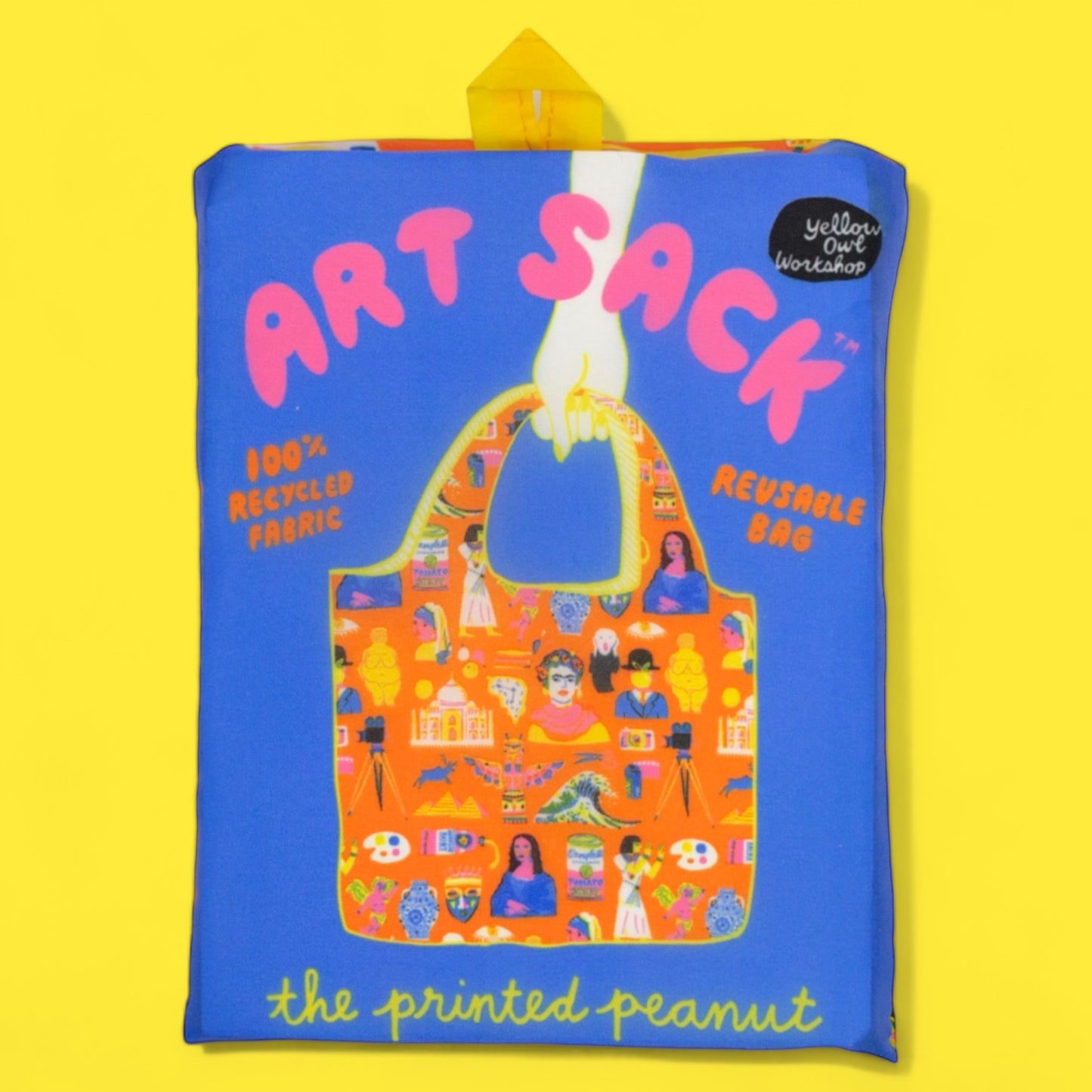 Art History - Foldable Shopping Sack by the Printed Peanut - Hella Kitsch