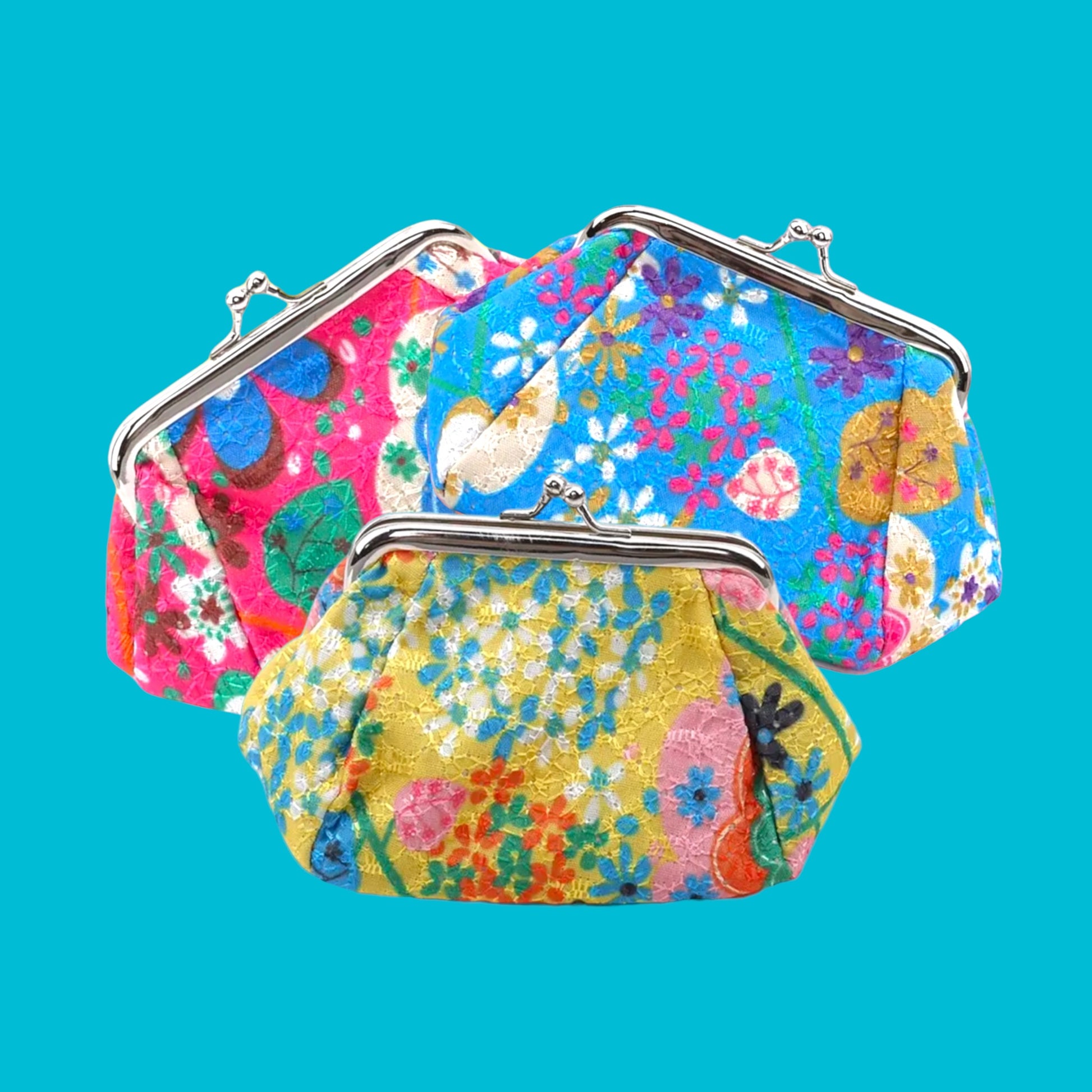 Japanese Flower Power Coin Purse - Hella Kitsch