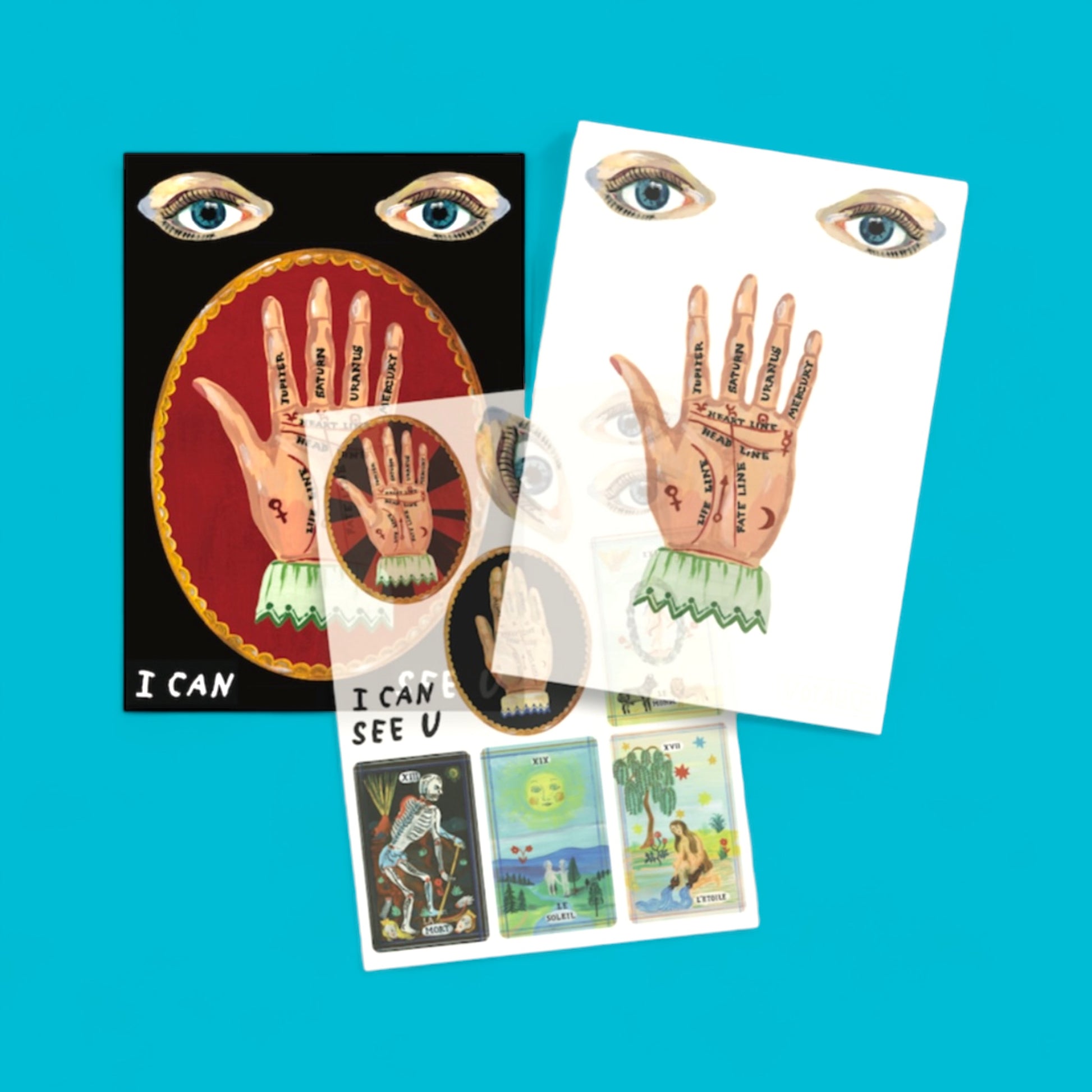 Iron-on Transfer Greeting Card - I Can See You - Hella Kitsch