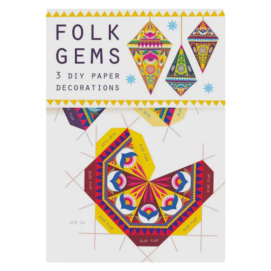 Paper Folk Art Gems - Ornament Kit