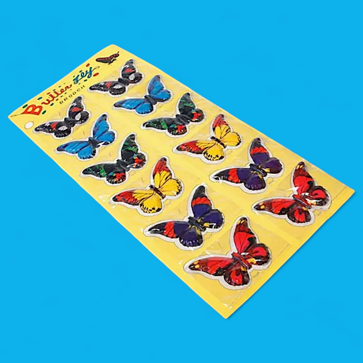 Large Tin Japanese Butterfly Badge - Hella Kitsch