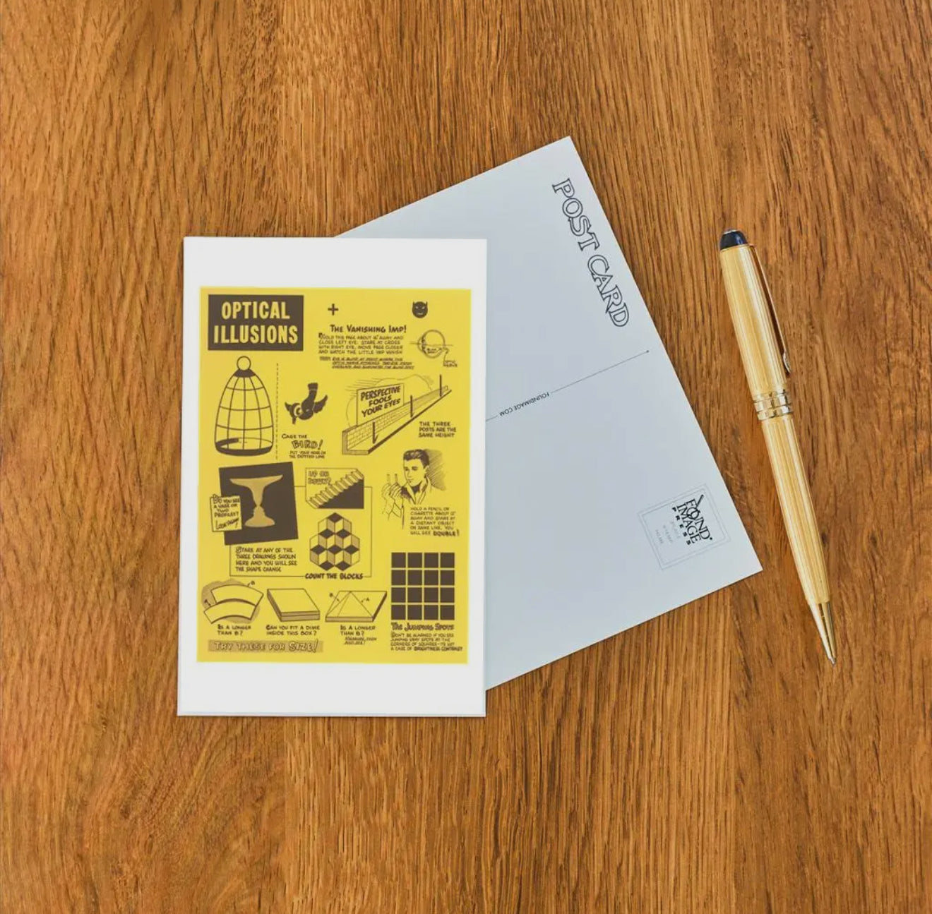 Postcard - Optical Illusions