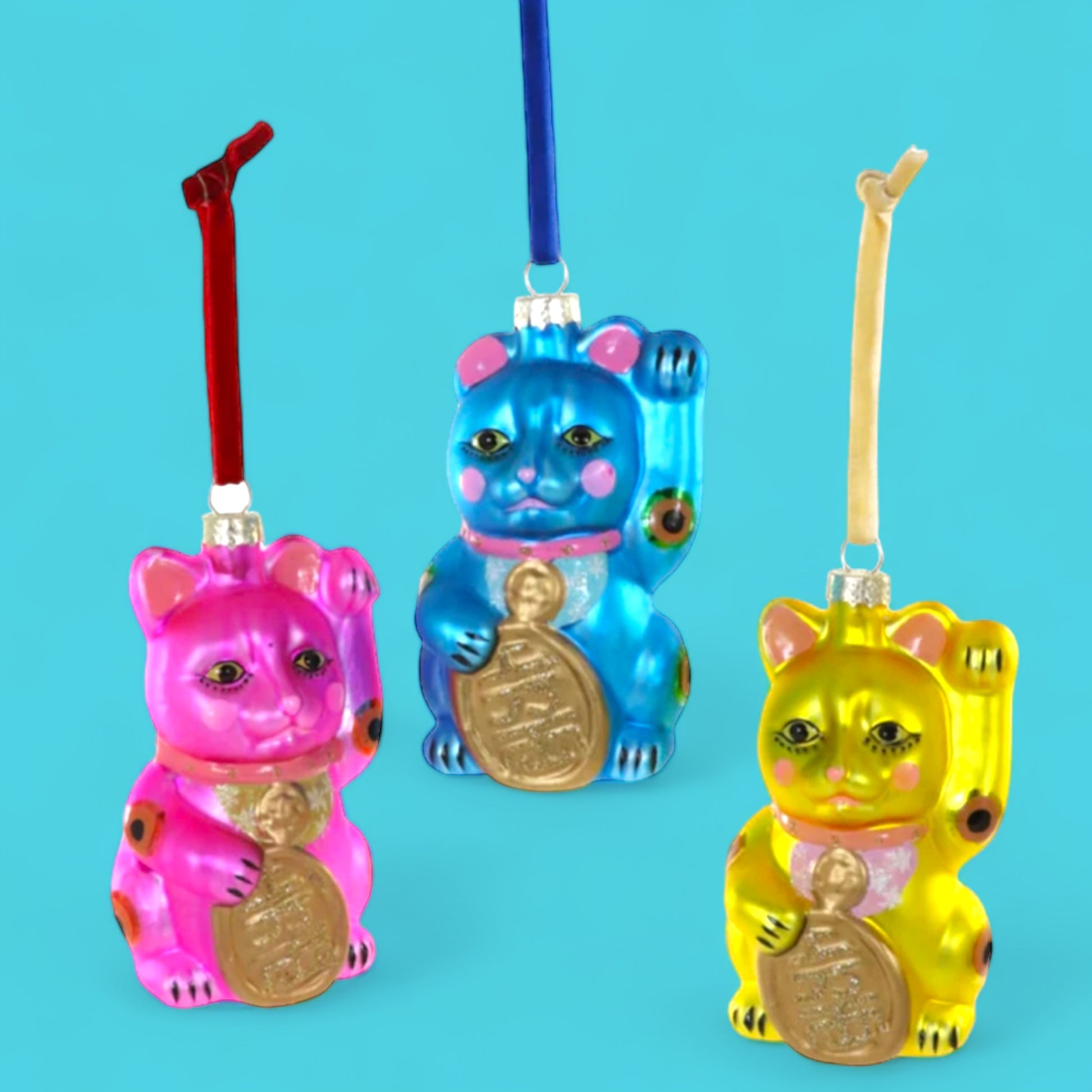 Lucky Cat Ornament - Hella Kitsch