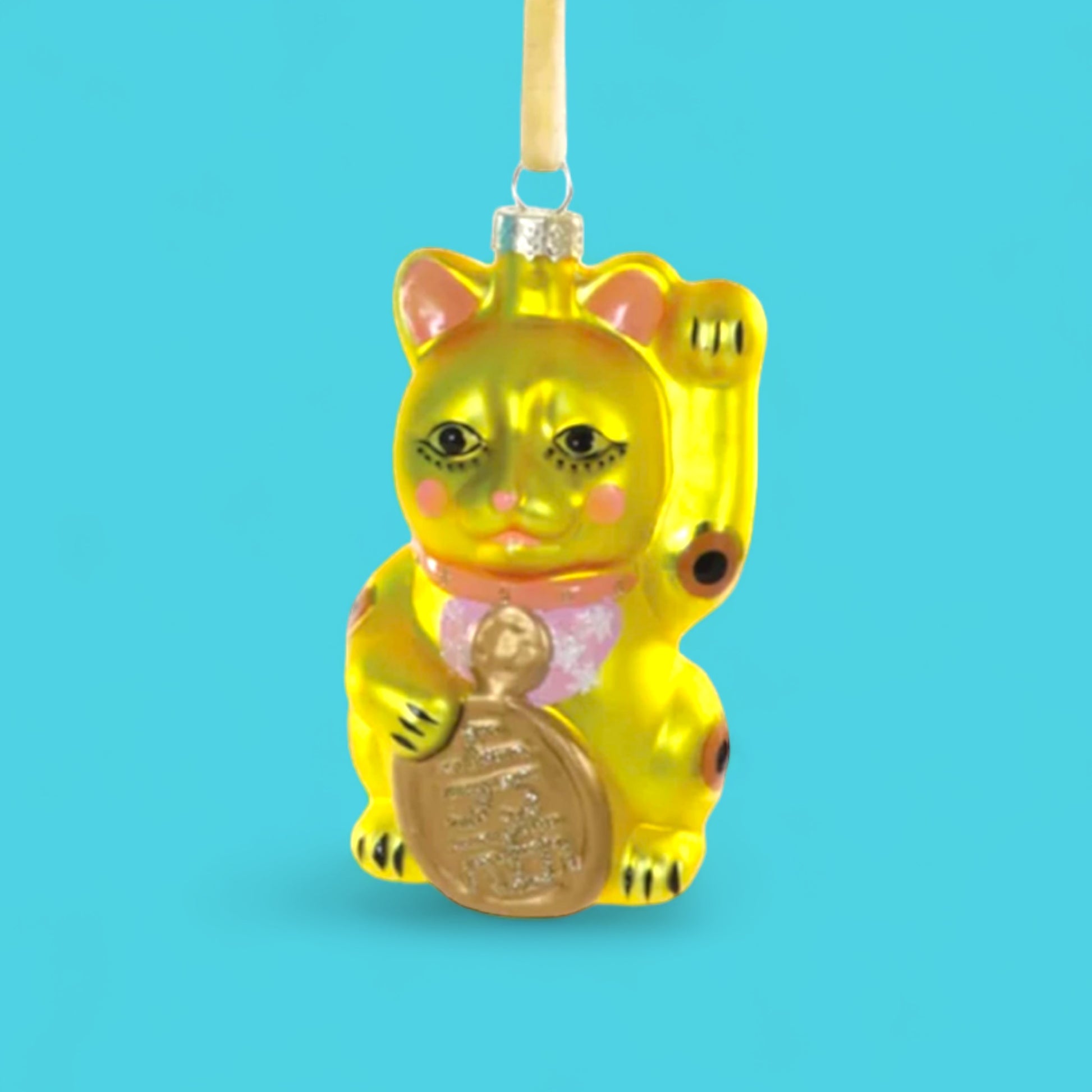 Lucky Cat Ornament - Hella Kitsch