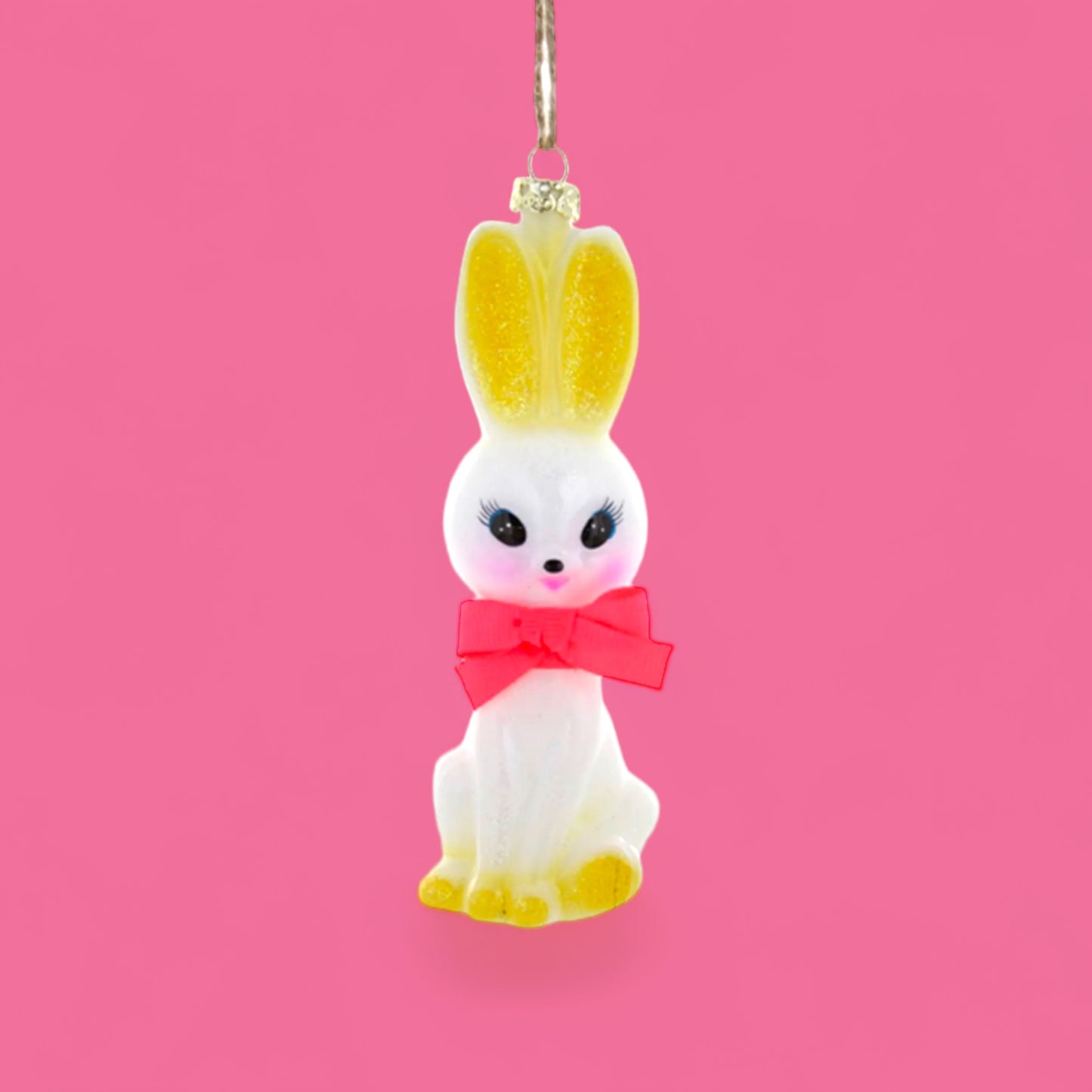 Kitschy Retro Bunny Ornament - Hella Kitsch