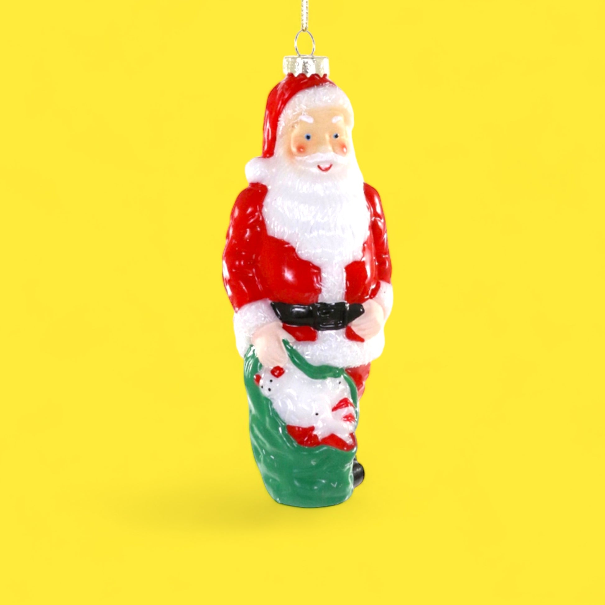 Kitschy Santa Blow Mold Ornament - Hella Kitsch