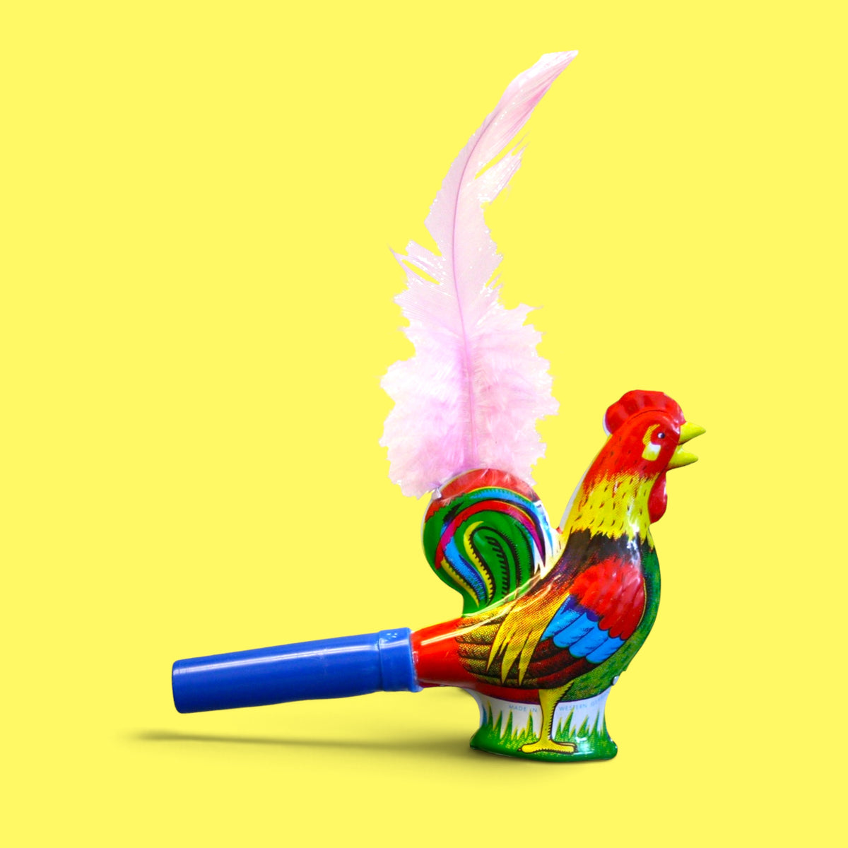 German Tin Rooster Horn