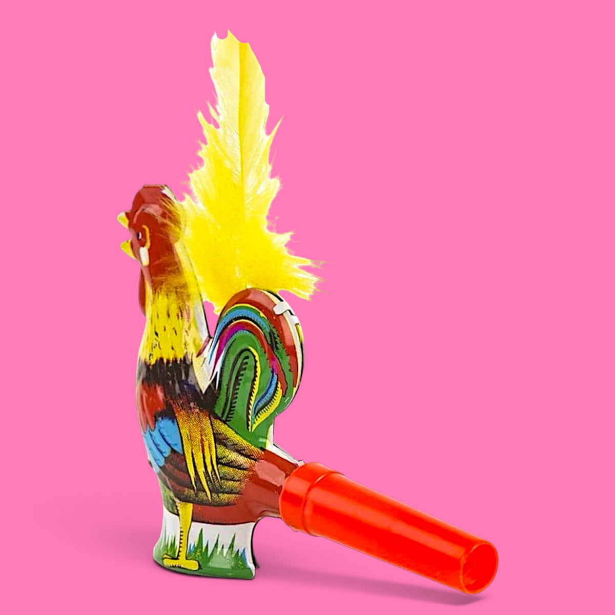 German Tin Rooster Horn