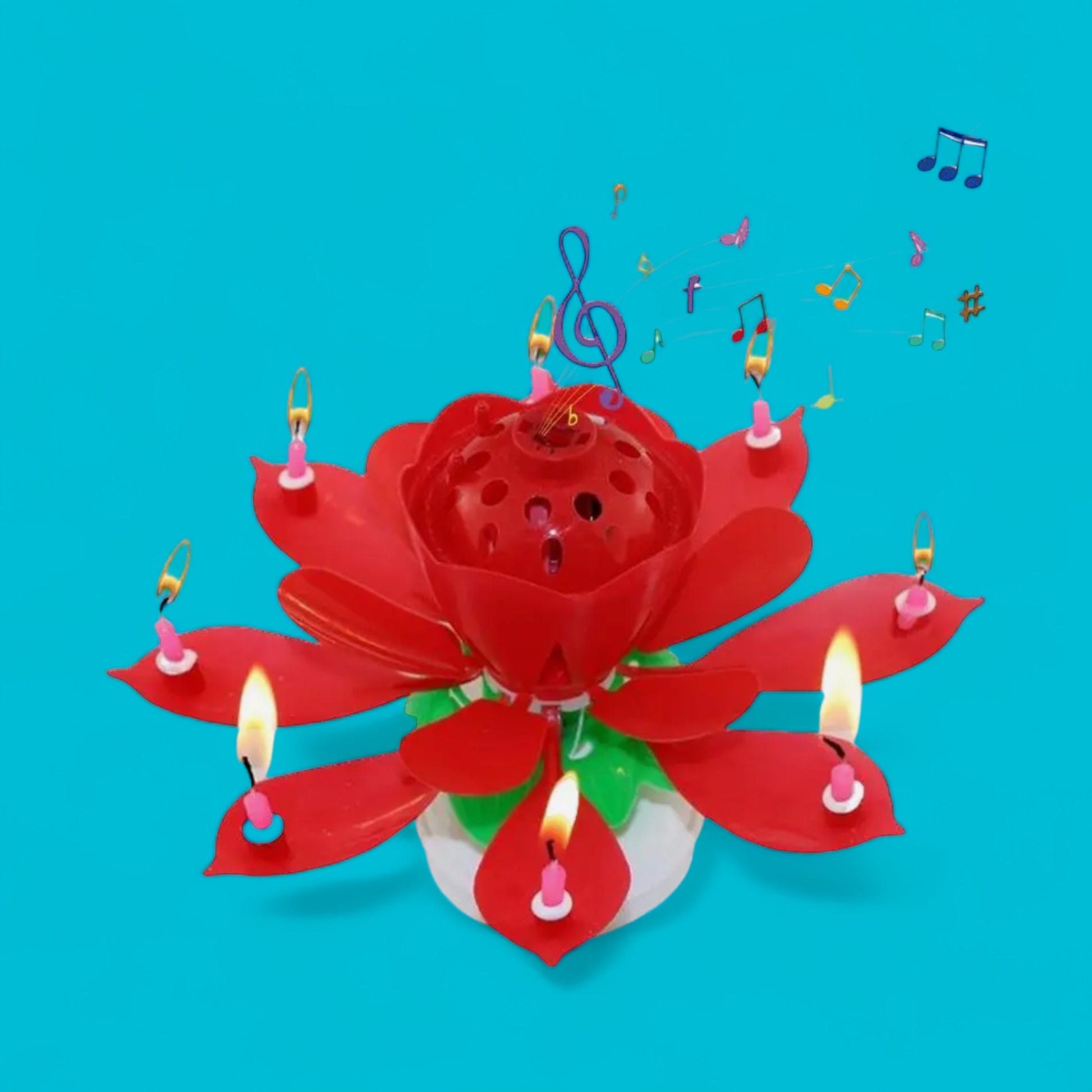 Musical Lotus Birthday Candle - Hella Kitsch